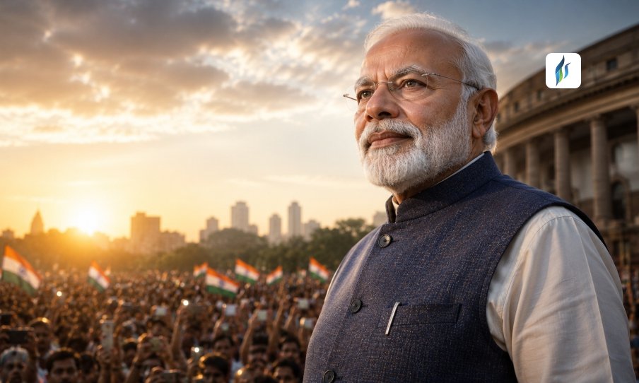 PM Modi Tops Global Leader Rankings with 75 Percent Approval Rating in Latest Survey