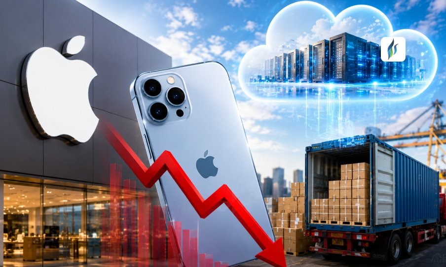 Apple Declines as Supply Hinders the Cloud Outlook, Highlighting the Need for Iphones