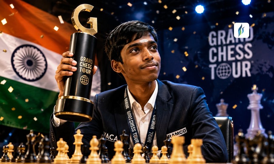 Praggnanandhaa Makes History as First Indian to Win Grand Chess Tour
